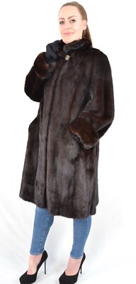 Pelz Leder Pelzmantel Verkaufen Gebraucht A4457 ECHTER NERZMANTEL