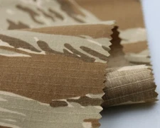 1.5M Width Desert Tiger Stripe Camo Ripstop Fabric Cloth Cotton DIY BDU Military