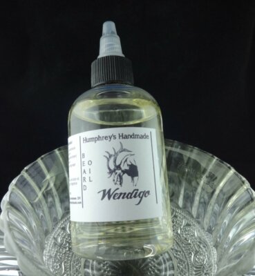 Large 4oz WENDIGO Pine Cedar Men's Beard Oil Hair Serum Oil Thick Hair Softener