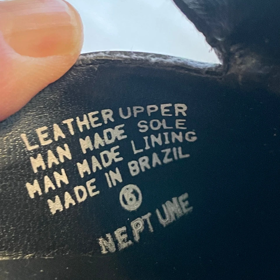 Отличное!!! Винтажные черные/коричневые слипоны Pappagallo с тиснением размер 8N - Изображение 4 из 4