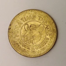 Chuck E. Cheese Pizza Time Theatre 1982 Arcade Game Token 24mm