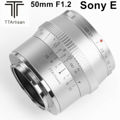 TTArtisan 50mm f/1.2 C Eマウント ソニーE APS-C カメラレンズ 35mm f