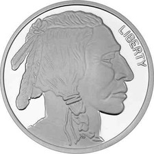 Buffalo Silver Round 1 oz 44.01 per troy oz
