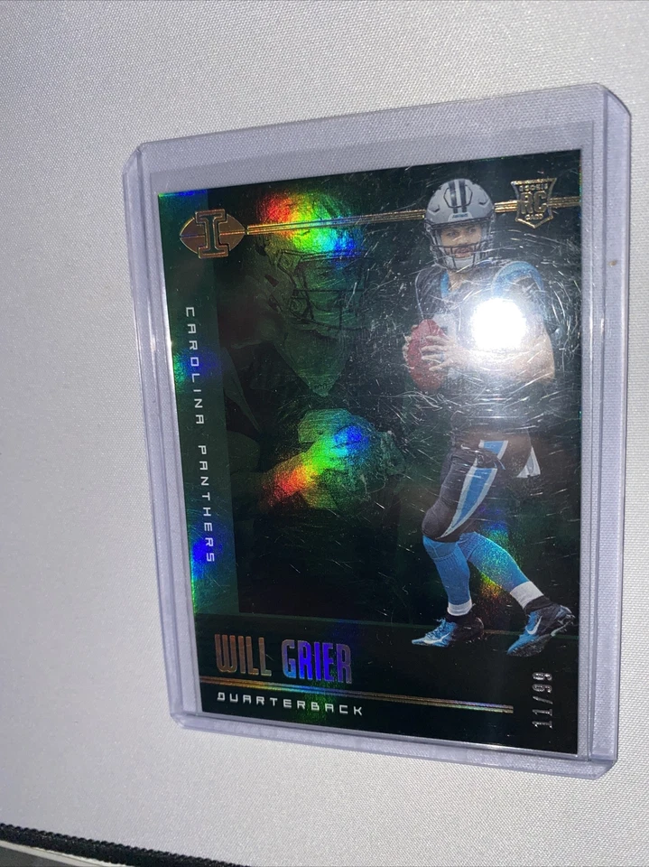 2019 Panini Illusions Green /99 Will Grier #96 Rookie RC - Image 2 of 3