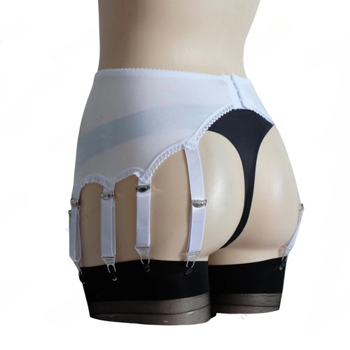 S-3XL Garter Belt 10 Metal Clips Suspender Strap Belts for Lingerie Stockings - Picture 7 of 17