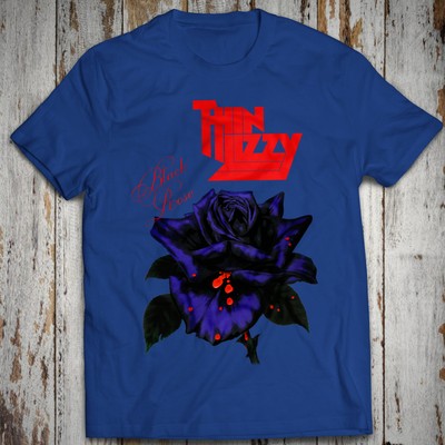 Regular Size S-5XL Cotton TShirt Black Rose A Rock Legend Thin Lizzy Phil Lynott