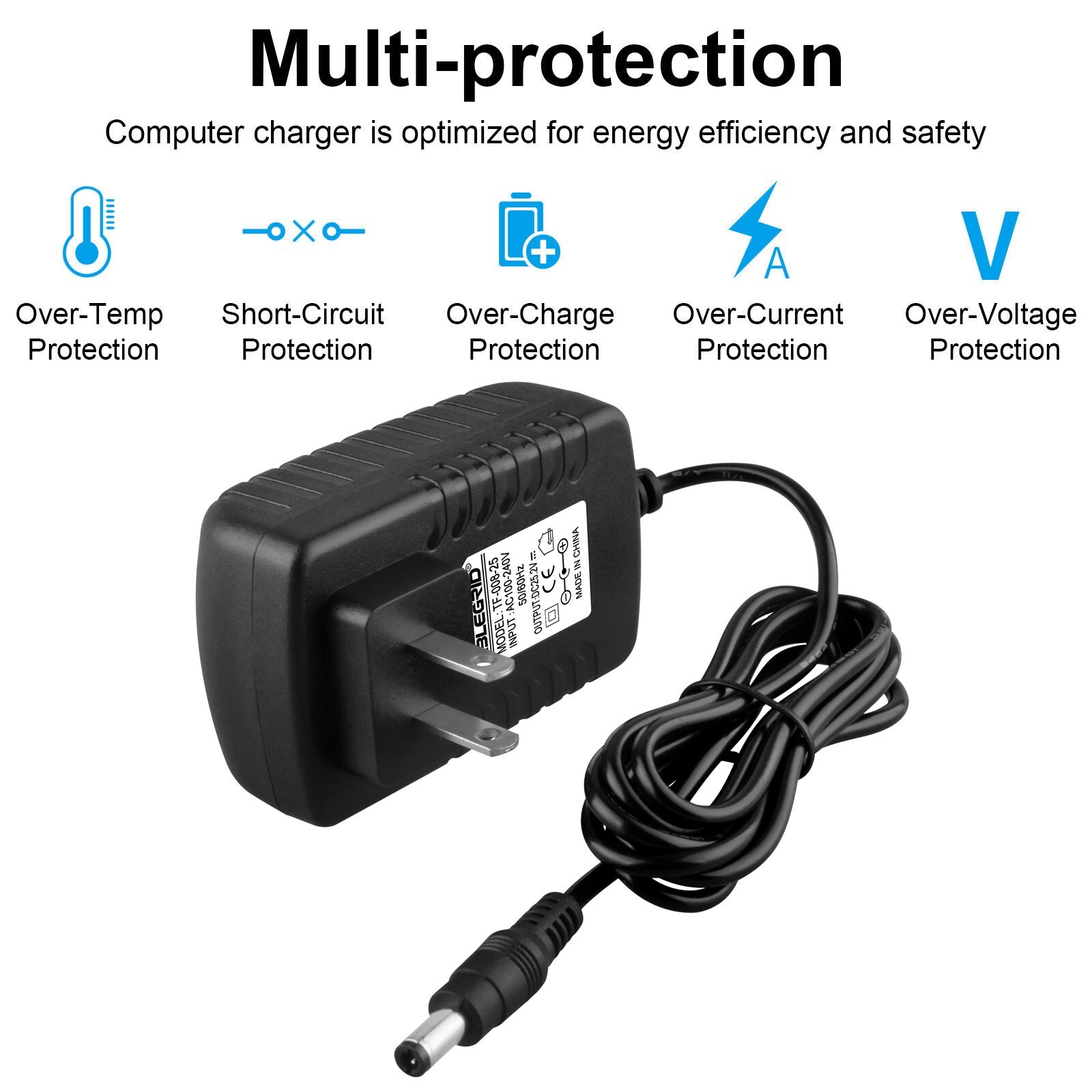 AC Adapter Charger For SmooSat E9 / E9 Pro Kids Electric Scooter Power