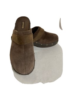 suede crocs clogs