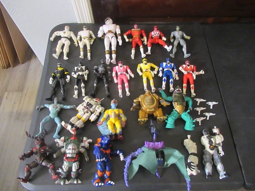 Lot of 23 - 1990'S Power Ranger Figures, Bandia Villians, Vintage Toys