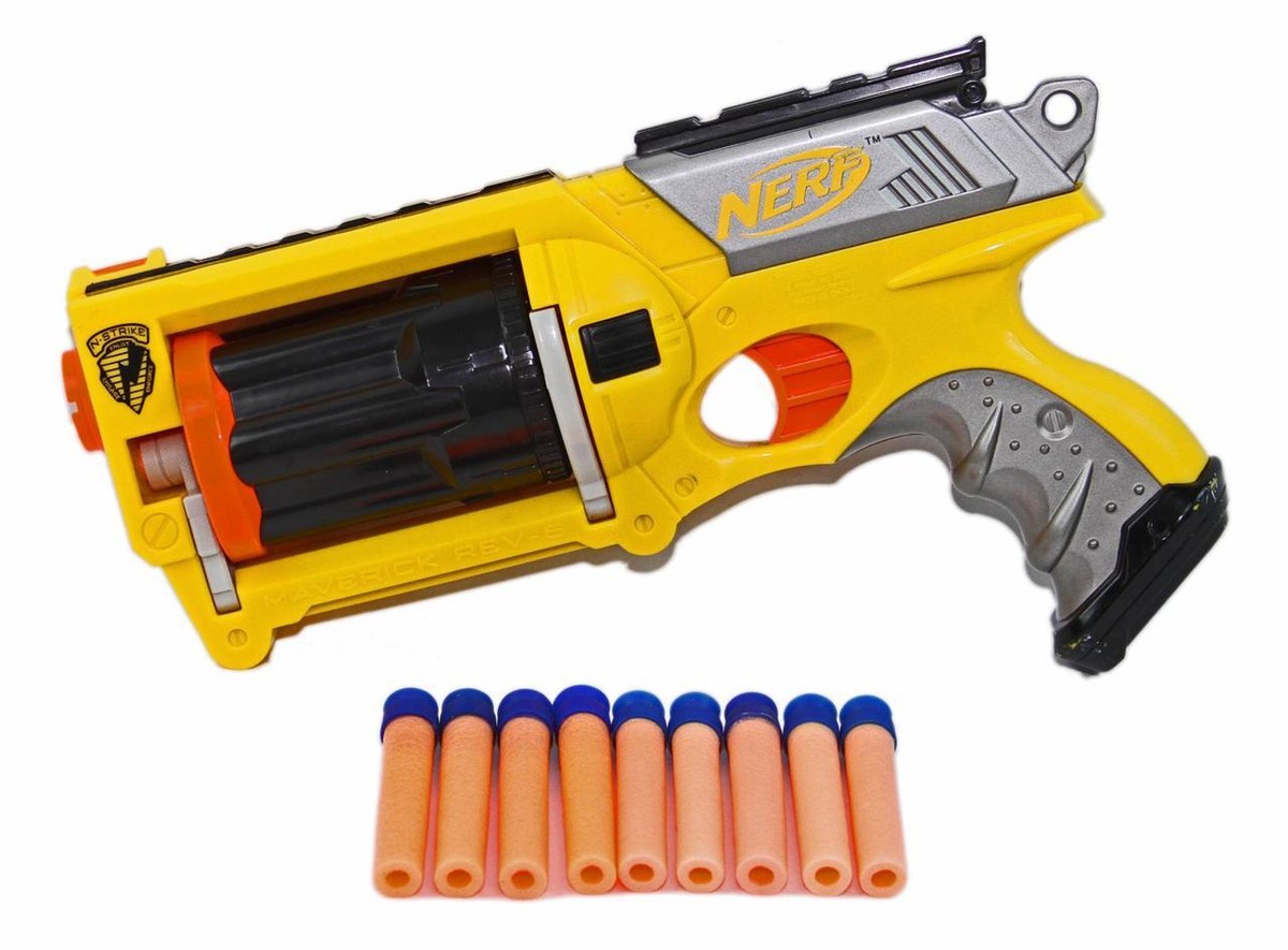 トイガン NERF Maverick Whiteout N-Strike NERF Gun - MAVERICK REV-6 White Out Series - Rare | eBay