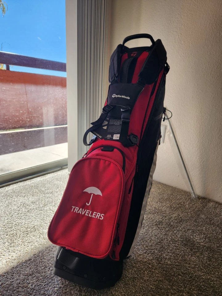 Дорожная сумка для гольфа с подставкой для драйвера TaylorMade FlexTech 23 на заказ красная/черная/белая - Изображение 3 из 4