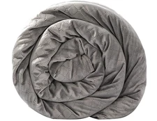 Google BlanQuil Quilted Weighted Blanket Gray 15 lb with Removable Cover NEW