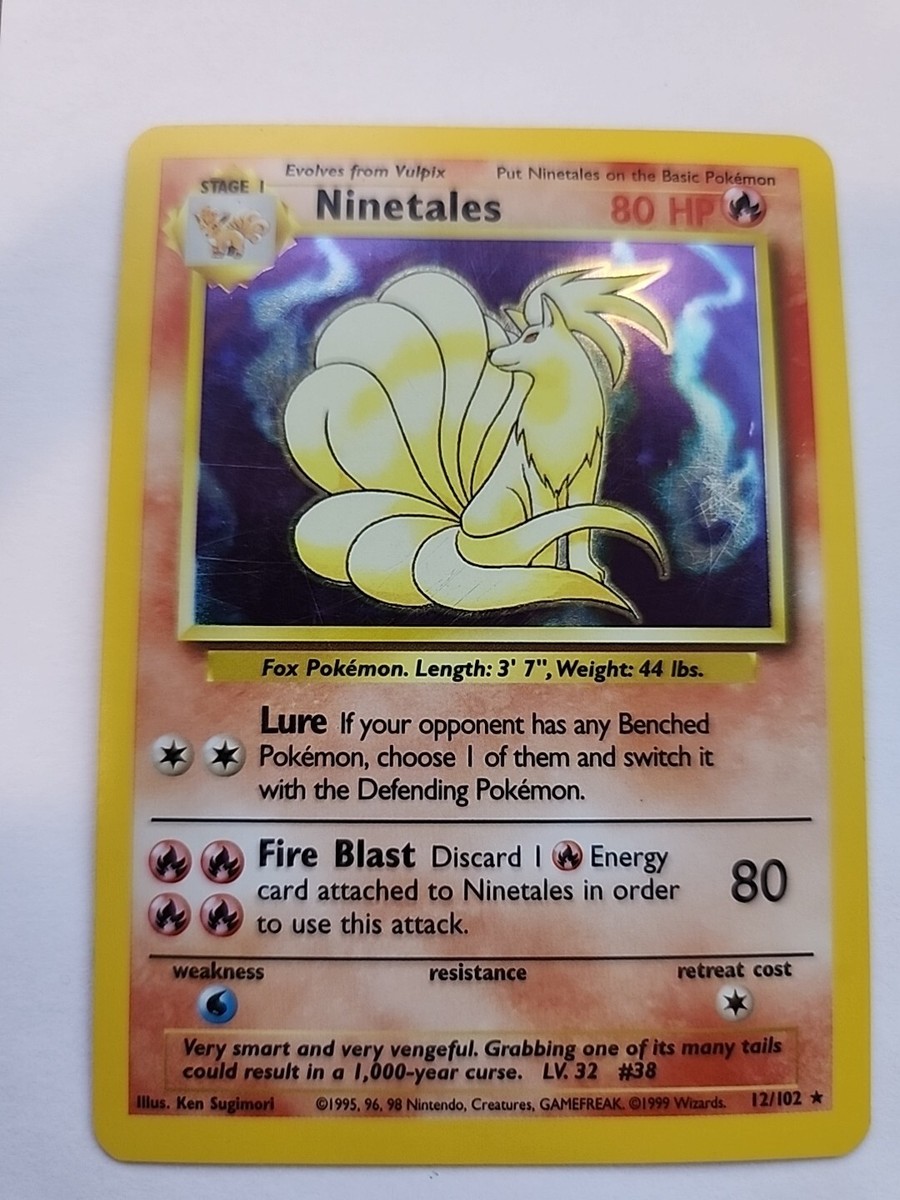 Ninetales Holo Base Pokemon Card WOTC NM | eBay