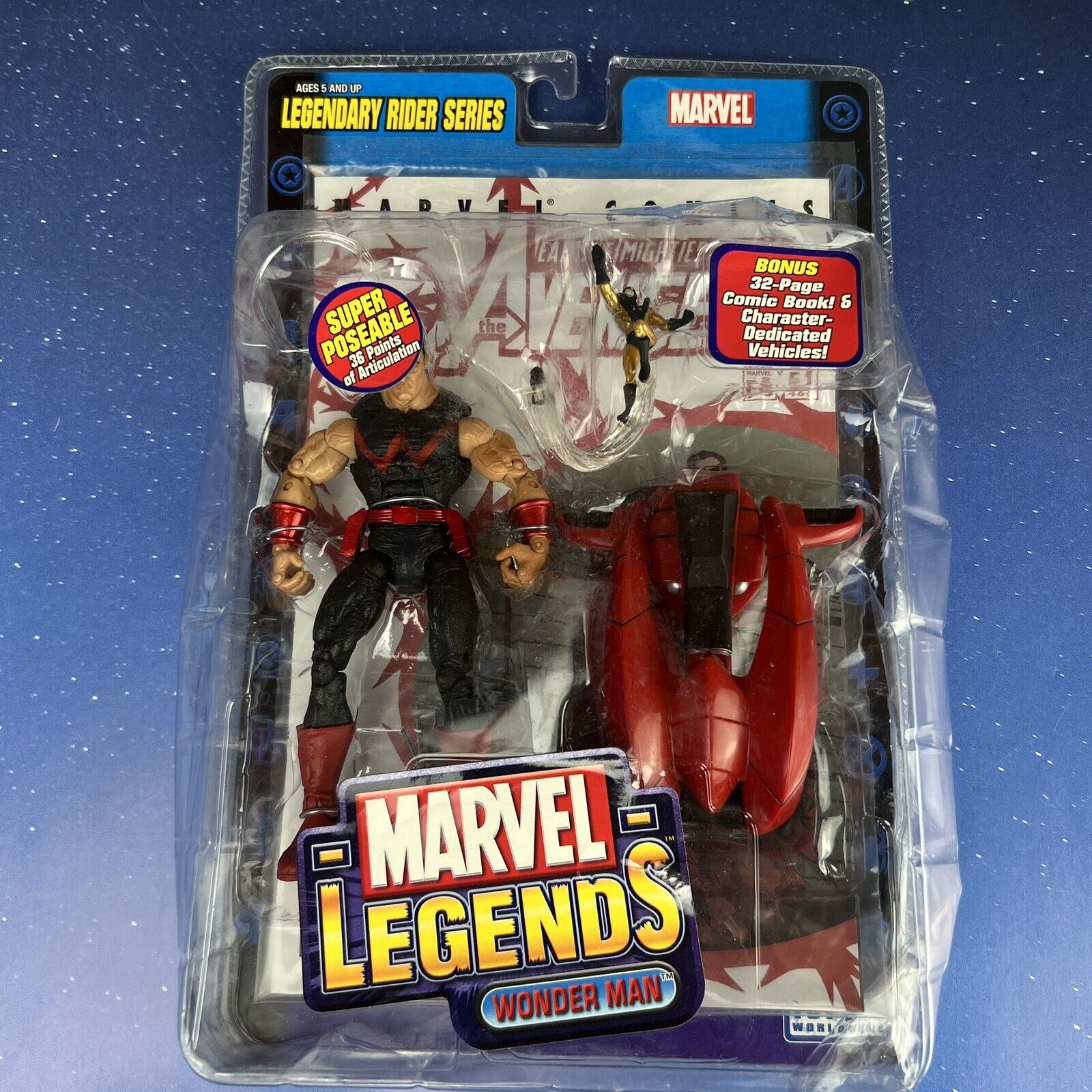 2005 Marvel Legends Wonder Man Legendary Rider Series Toy Biz
