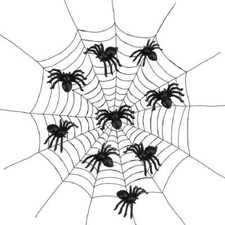 50-200pcs Plastic Fake Spider Mini Realistic Spider Halloween Party Prank Prop