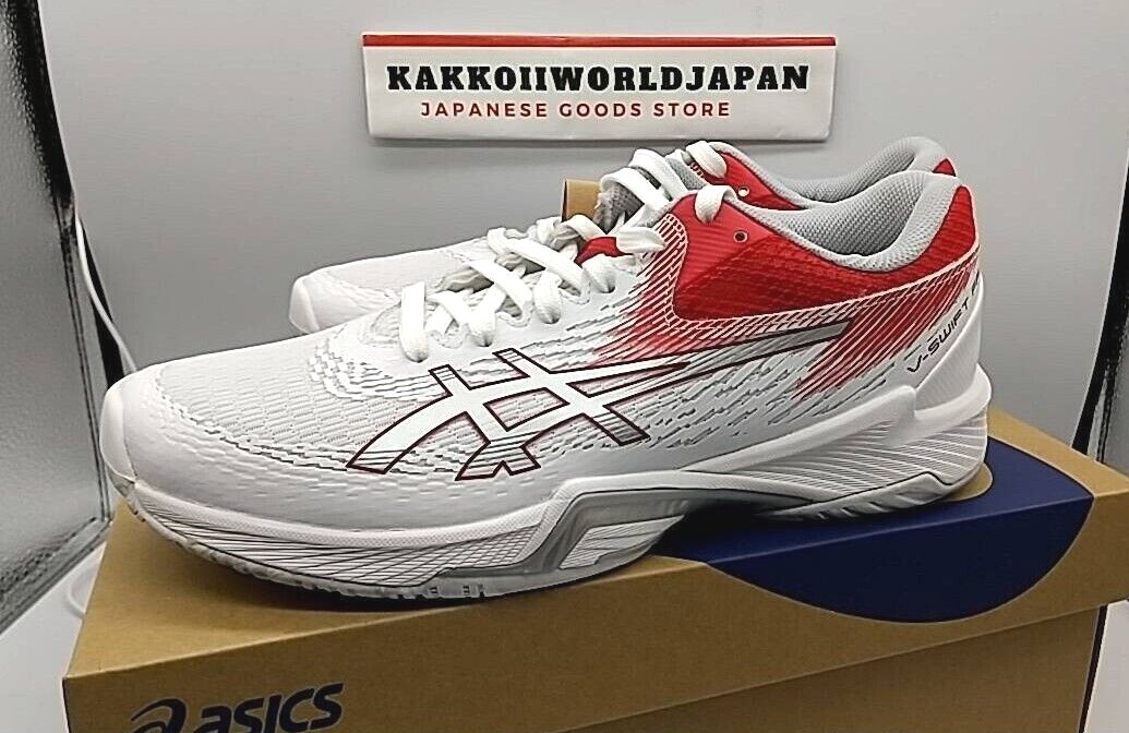 Asics Volleyball Shoes V-SWIFT FF 4 White/Classic Red 1053A066 101