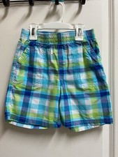 Euc Boys J Khaki Blue Plaid Shorts Size 6