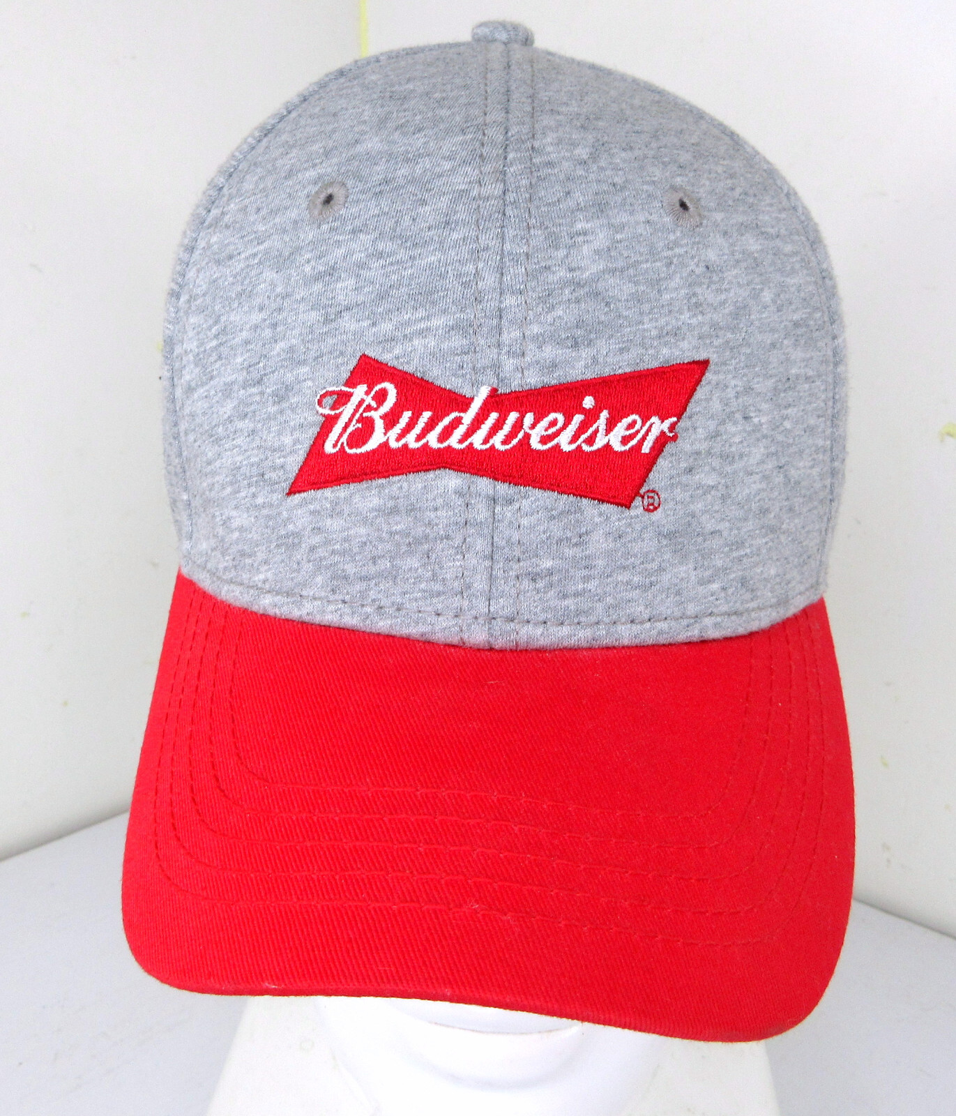 Budweiser Beer Strapback Baseball Hat Cap Red Gre… - image 1