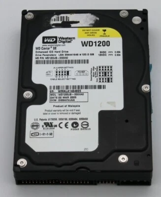 Western Digital WD Caviar SE 120GB Internal 3.5" WD1200JB-00GVA0 HDD Free Ship - Image 1 of 4