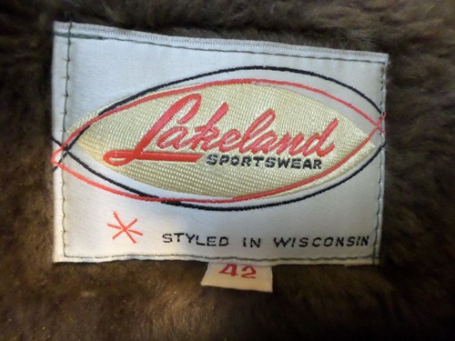 Vintage Lakeland Sportswear Men's Wool Button Front Brown Coat-Size 42 - Picture 12 of 17