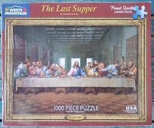 The Last Supper - White Mountain Puzzles 1000 Piece Brand New Sealed 24" x 30"
