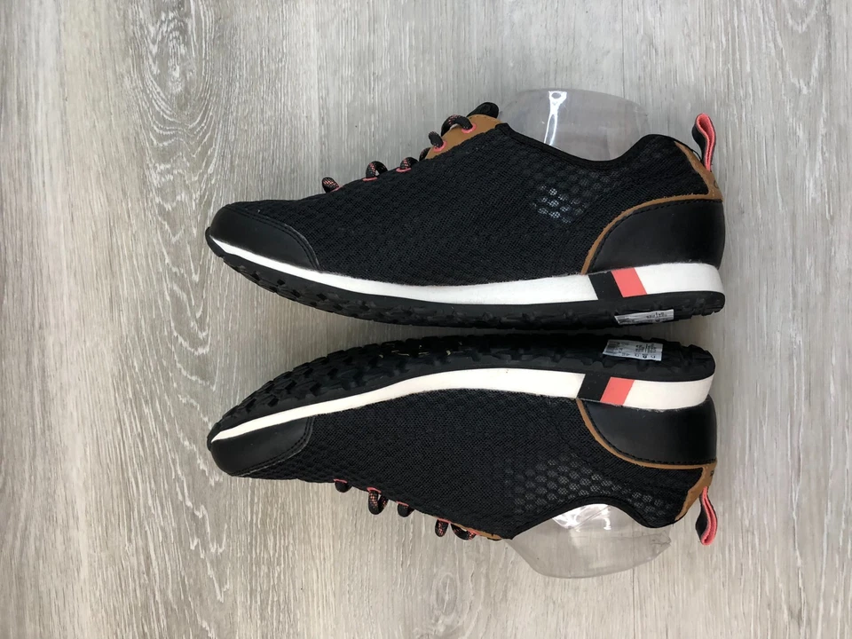 Clarks Incast Mujer Tenis Negro Malla 10 Zapatos Con Cordones Informales Cómodos Foto 4 de 4