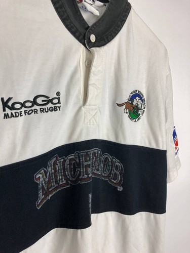 KooGa Polo T-Shirt Rugby 2003-4 Super League MICHELOB L - Picture 4 of 9
