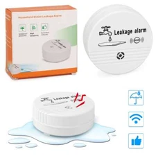 Wireless Water Alarm Sensor Detector 90dB Sounder Water Leakage Alarm Detector