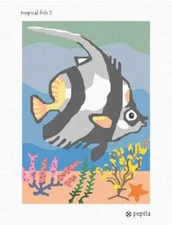 Tropical Fish 2 Needlepoint Kit or Canvas