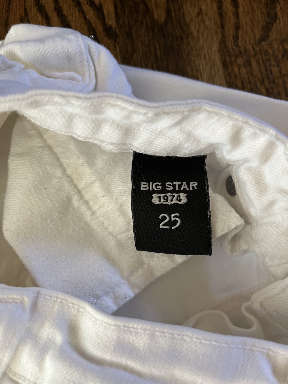 Big Star Womens Alex Mid Rise Skinny Stretch Jeans Size 26 x 30 White - View 3
