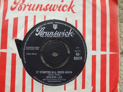 Brenda Lee - It Started All Over Again / Heart In Hand - Brunswick 05876 UK 45