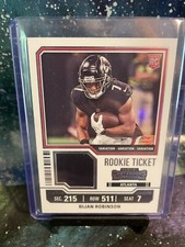 Bijan Robinson 2023 Contenders Rookie Ticket Variation Patch #TS4V Falcons RC