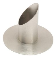 Langkerzen Kerzenleuchter Messing Vernickelt Silber Matt FüR Ø 30 Mm Altarkerzen