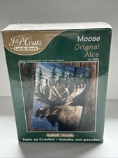 J P Coats Latch Hook Kit Moose Sealed