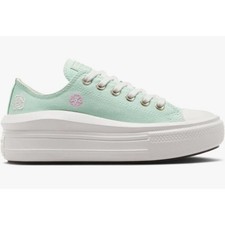 Converse Chuck Taylor All Star Move Platform Sneaker Embroidered Teal Sz 7.5
