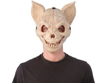Skeleton Bat Mask Full Face Halloween Costume Adult Skull Horror Prop Scary Fang