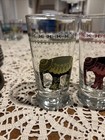 World Market Elephant Glasses – Mixed Colors – Libbey Glassware - Set of 5 Clean — photo 3