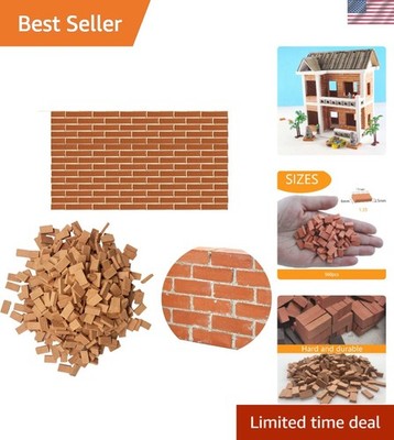 Adorable 560 Mini Wall Bricks - Ideal for Dollhouse & Diorama Creations