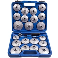 23x Oil Filter Cap Wrench Cup Socket Remover Tool Kit for Toyota / for Ford