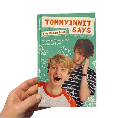 Tommyinnit Says Quotebook Merch Tom Simons Laugh Weird Illustrations Hard Cover 
