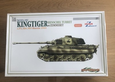 Dragon Cyber Hobby 6400 White Series 27 Königstiger Henschel s.Pz.Abt.505 Zimmer