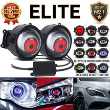 2x 3 Led Dynamic Devil Eyes Lights 12v Car Remote Control Headlight Retrofit 2x 3 Led Dynamic Devil Eyes Lights 12v Car Remote Control Headlight Retrofit
