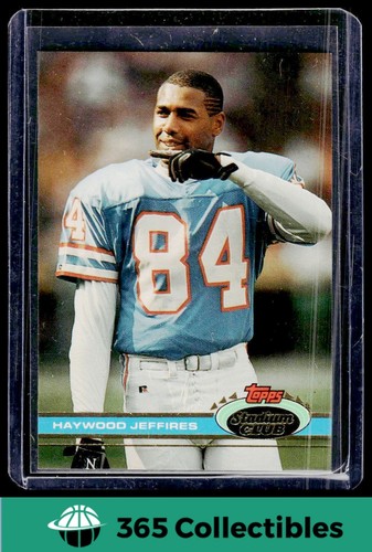1991 Stadium Club Haywood Jeffires #479 Football Houston Oilers
