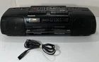 PANASONIC RX-FT560 Dual Cassette Portable Player AM FM Radio TESTED - READ