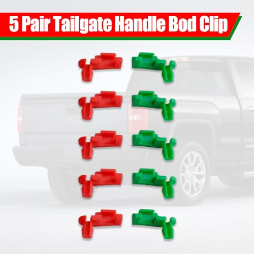 5 Pair Tailgate Handle Rod Clip, Left and Right Handle Rod Door Lock Clip - Picture 4 of 6