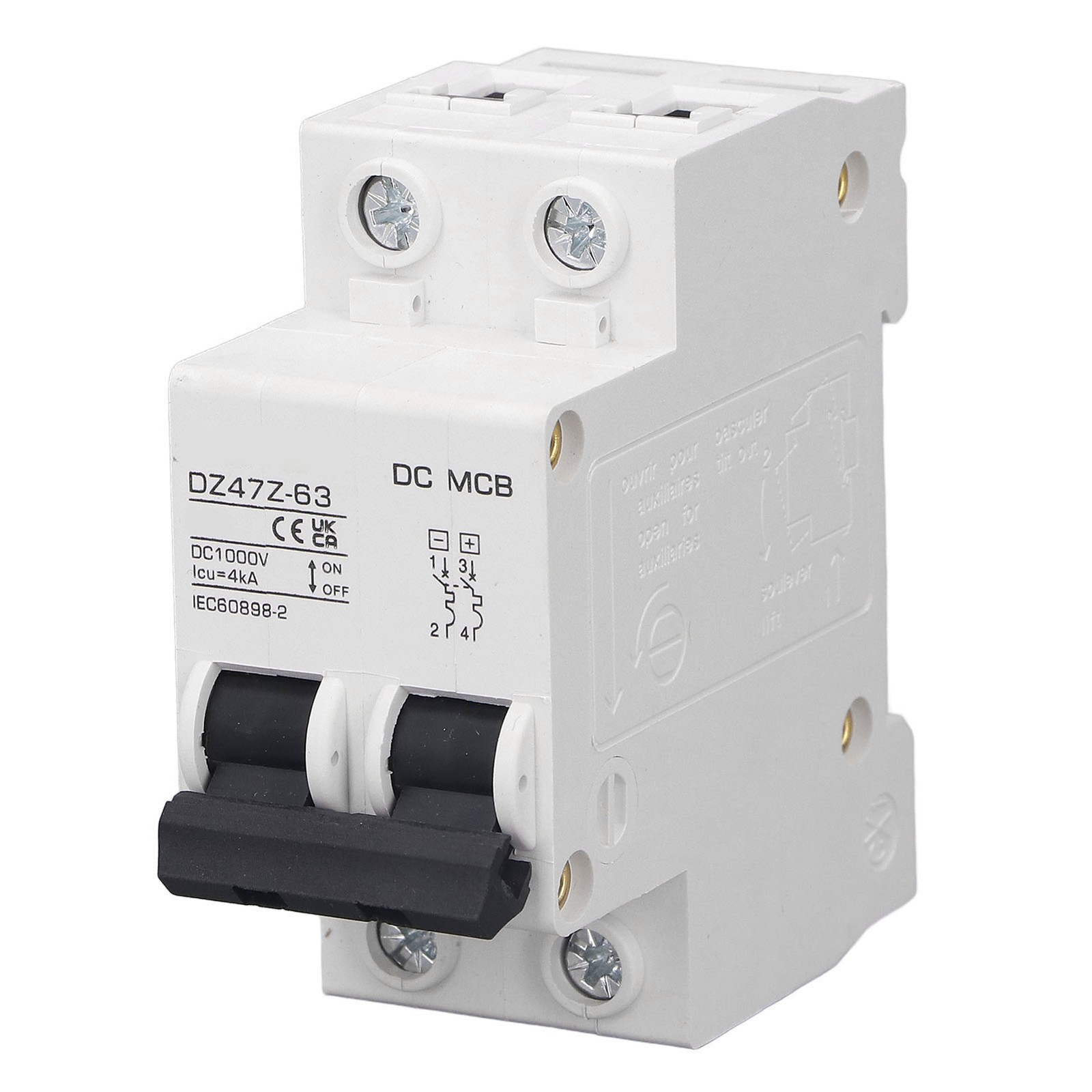 DC Circuit Breaker Overload Protection Magnetic System PV Circuit Breaker 2P