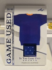 2025 Leaf In the Game Used Sports Marcus Dupree Memorabilia Blue Holo /45 SSP