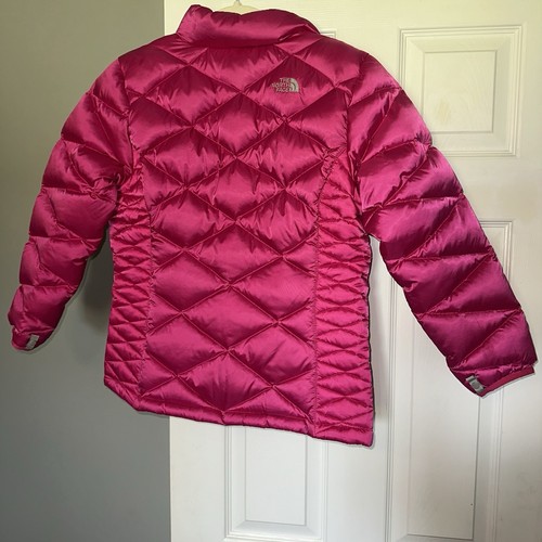 Pink Girls The North Face 550 Puffer Jacket Size XL 18 - Picture 16 of 21