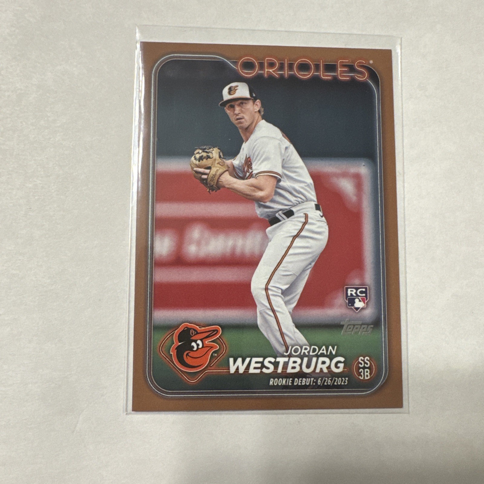 2024 Topps Update Series - Rookie Debut Jordan Westburg #US125 Gold /2024 (RC)