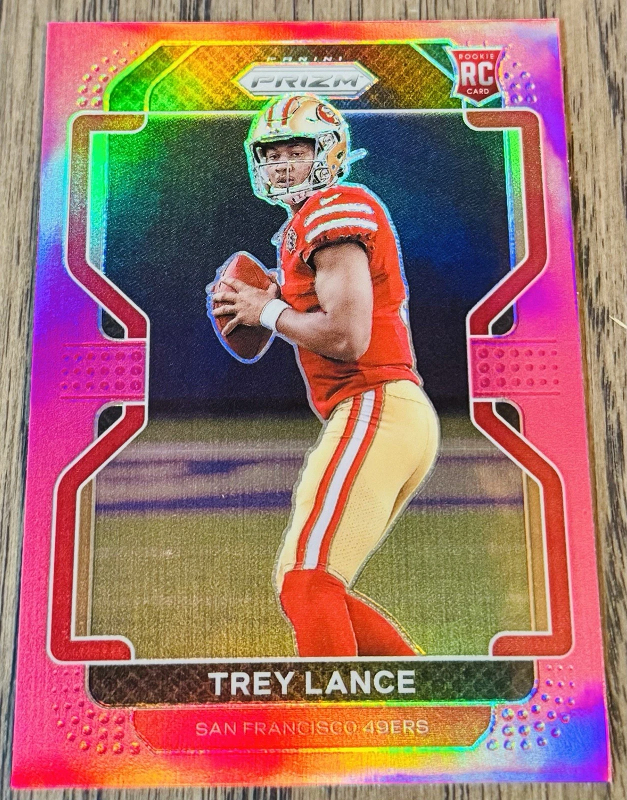 2021 Panini Prizm Trey Lance Rookie Pink Prizm RC #333 49ers